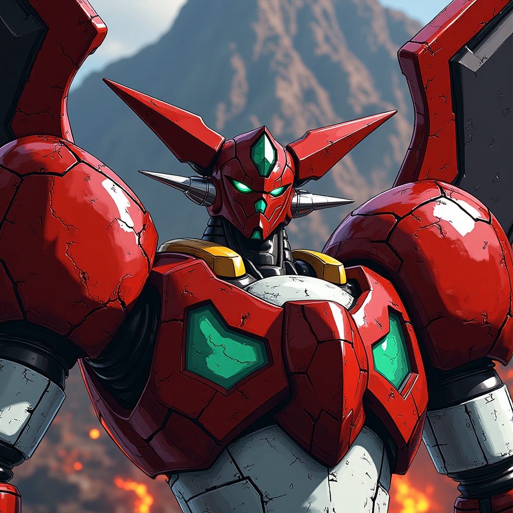 portrait of getter robo,  shin getter,  upper body on Tensor.Art