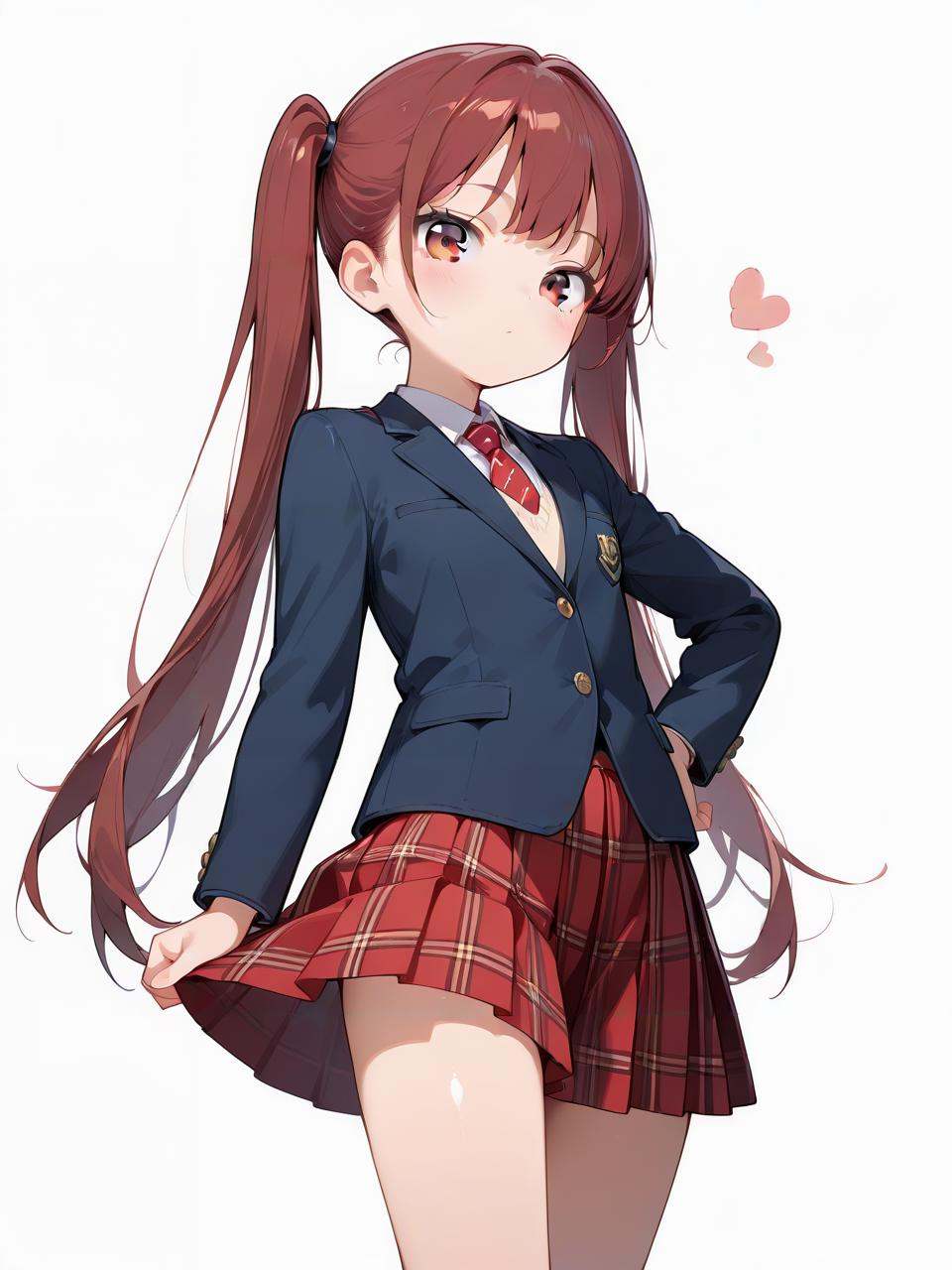 blazer,  shirt,  skirt on Tensor.Art
