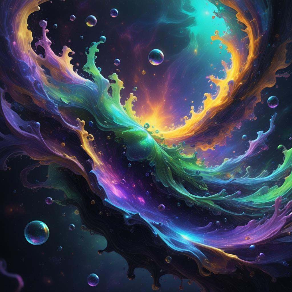 galaxy,  colorful vivid universe scene,  bush on Tensor.Art