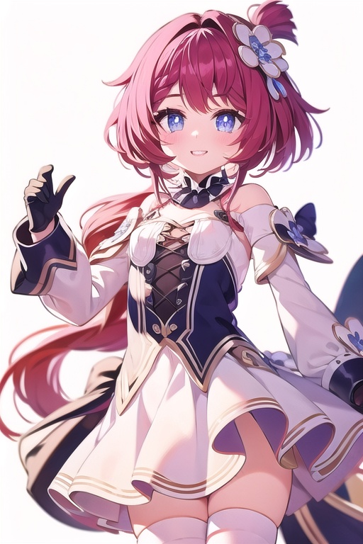 1girl,  solo,  pink_hair on Tensor.Art