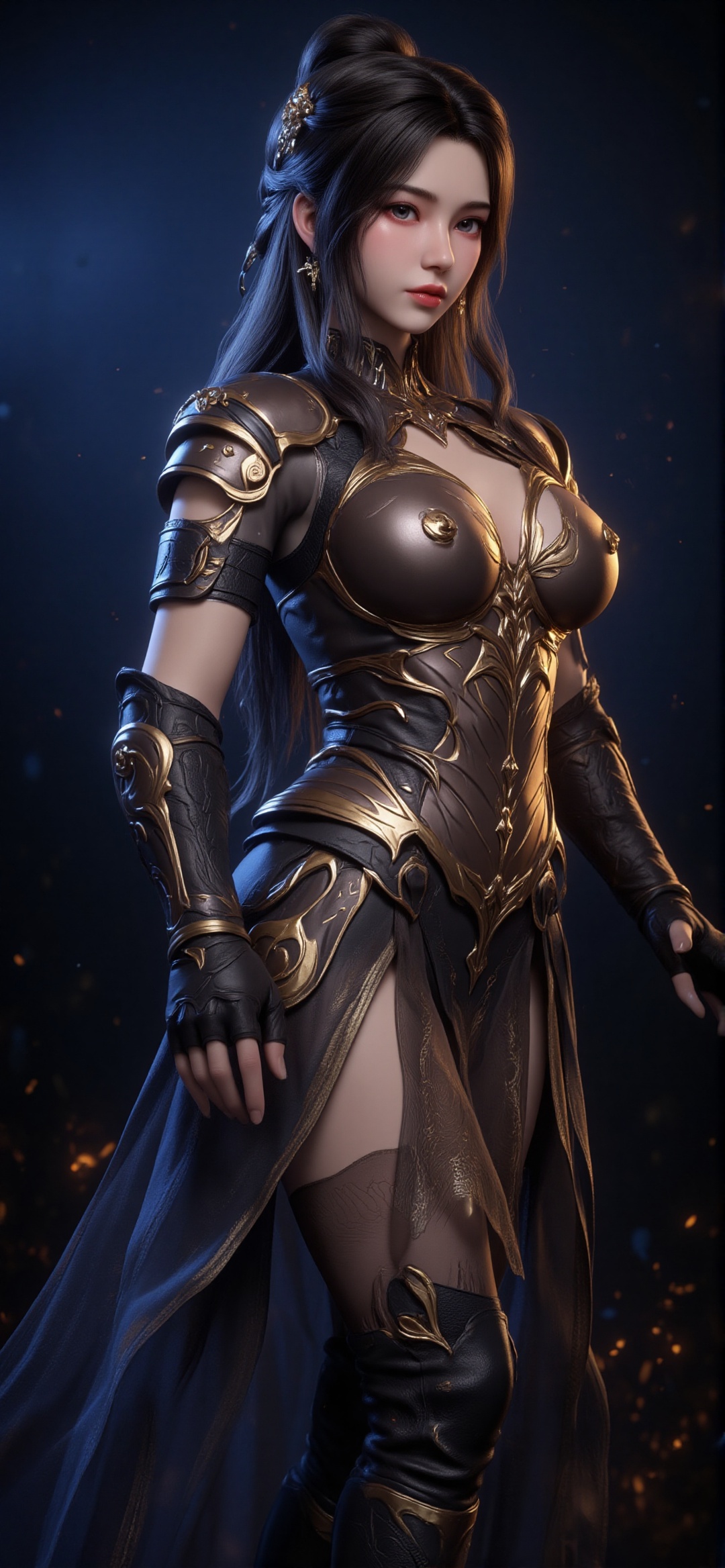 Limuwang\(hubggirl)\,  A stunning 8K digital artwork depicts a majestic Limuwang_hubggirl standing confidently in the fore...