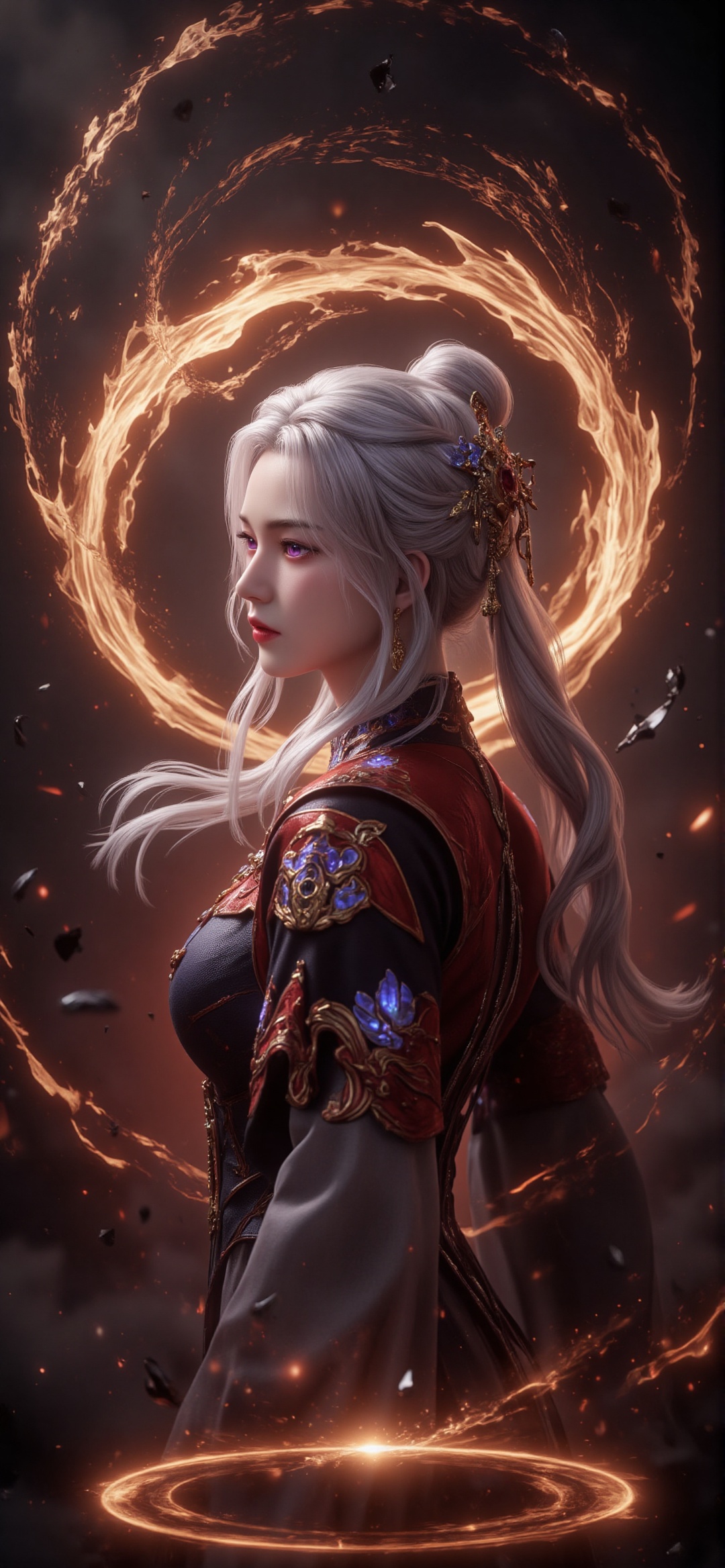 Limuwang\(hubggirl)\,  Photograph of a stunning woman in a traditional Chinese imperial dress,  A masterfully crafted mast...