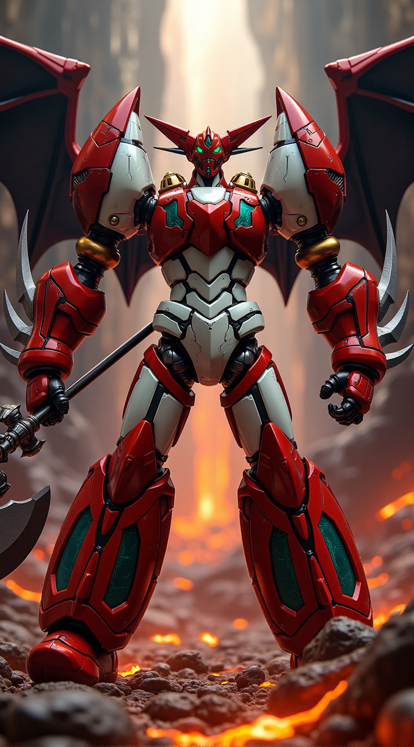 getter robo,  shin getter,  upper body on Tensor.Art