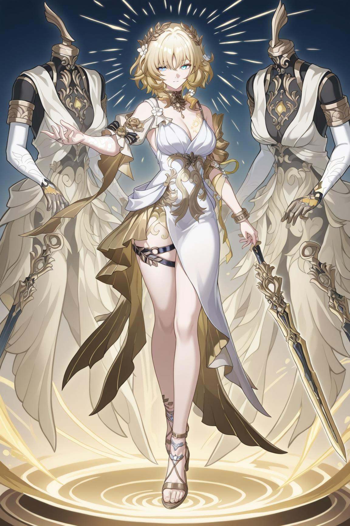 aglaea \(honkai star rail\),  1girl,  blonde hair on Tensor.Art