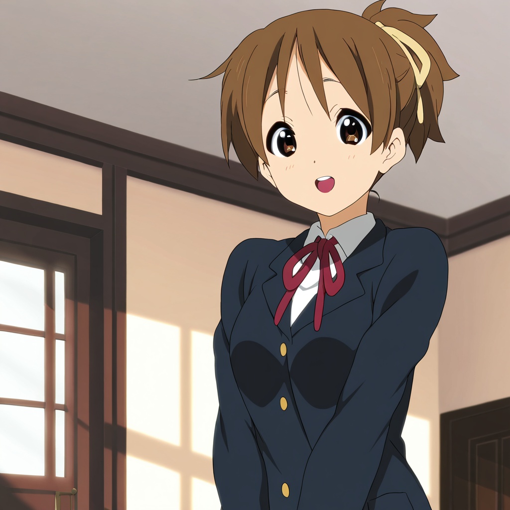 Hirasawa ui (K-ON!),  brown hair,  brown eyes on Tensor.Art