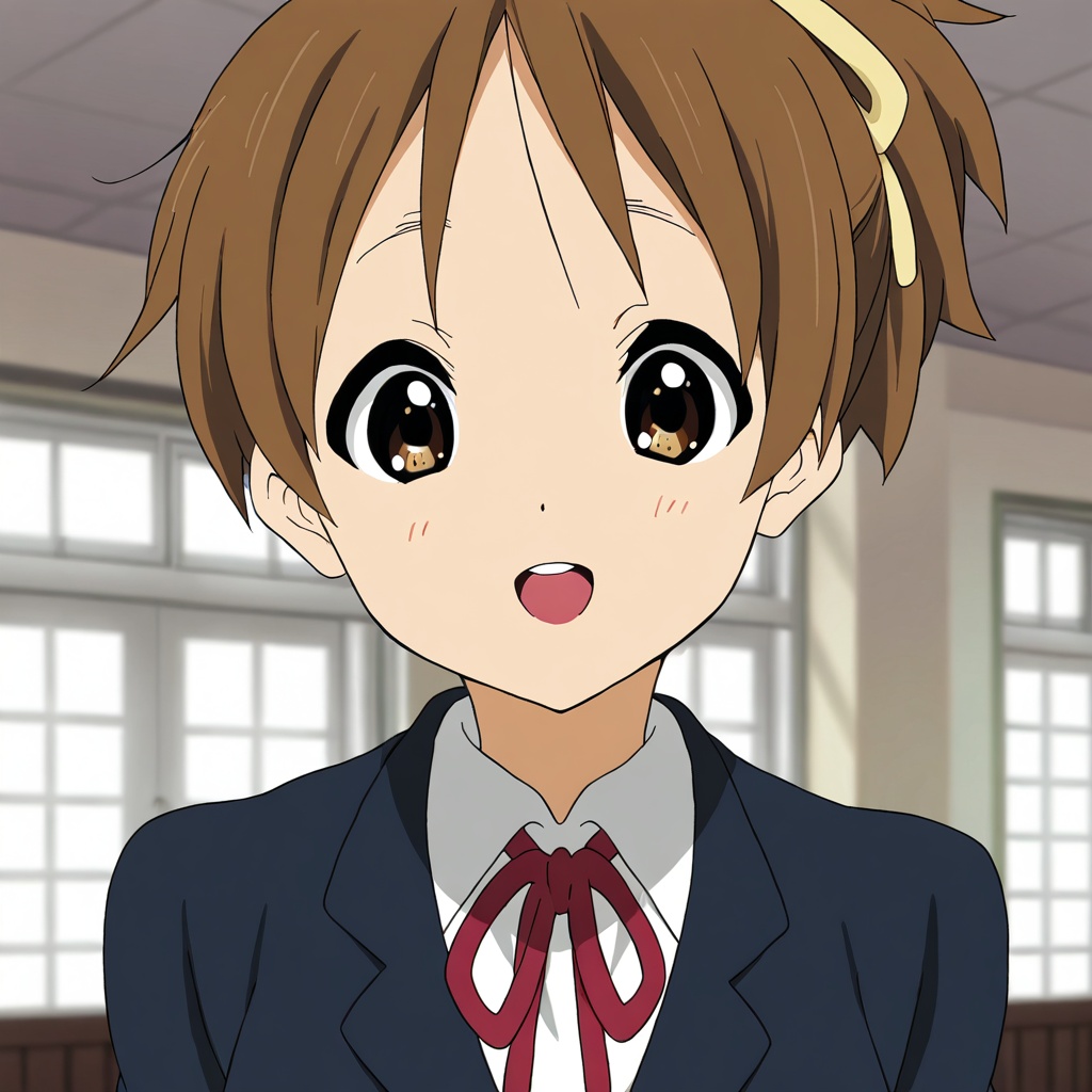 Hirasawa ui (K-ON!),  brown hair,  brown eyes on Tensor.Art