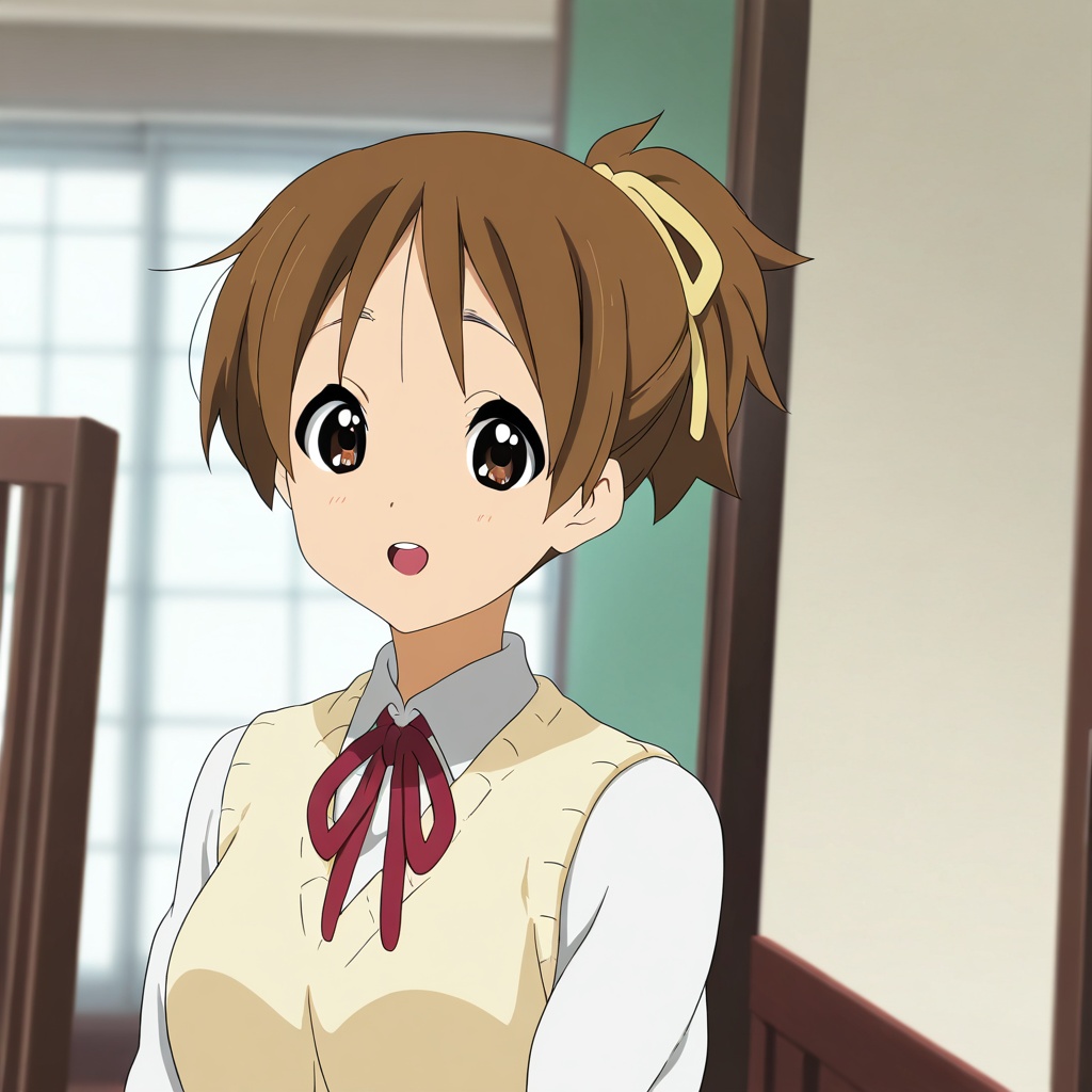 Hirasawa ui (K-ON!),  brown hair,  brown eyes on Tensor.Art