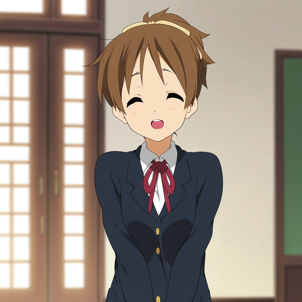 Hirasawa ui (K-ON!),  brown hair,  brown eyes on Tensor.Art