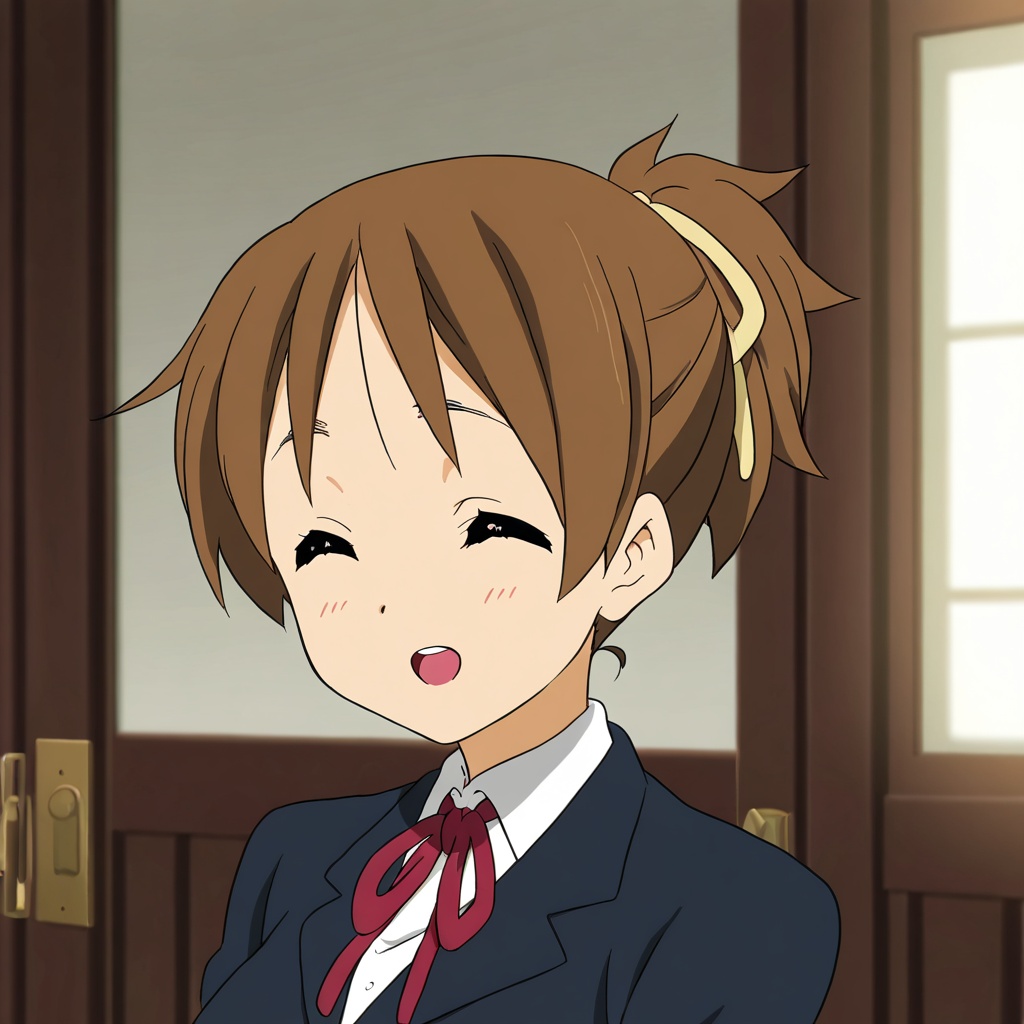 Hirasawa ui (K-ON!),  brown hair,  brown eyes on Tensor.Art
