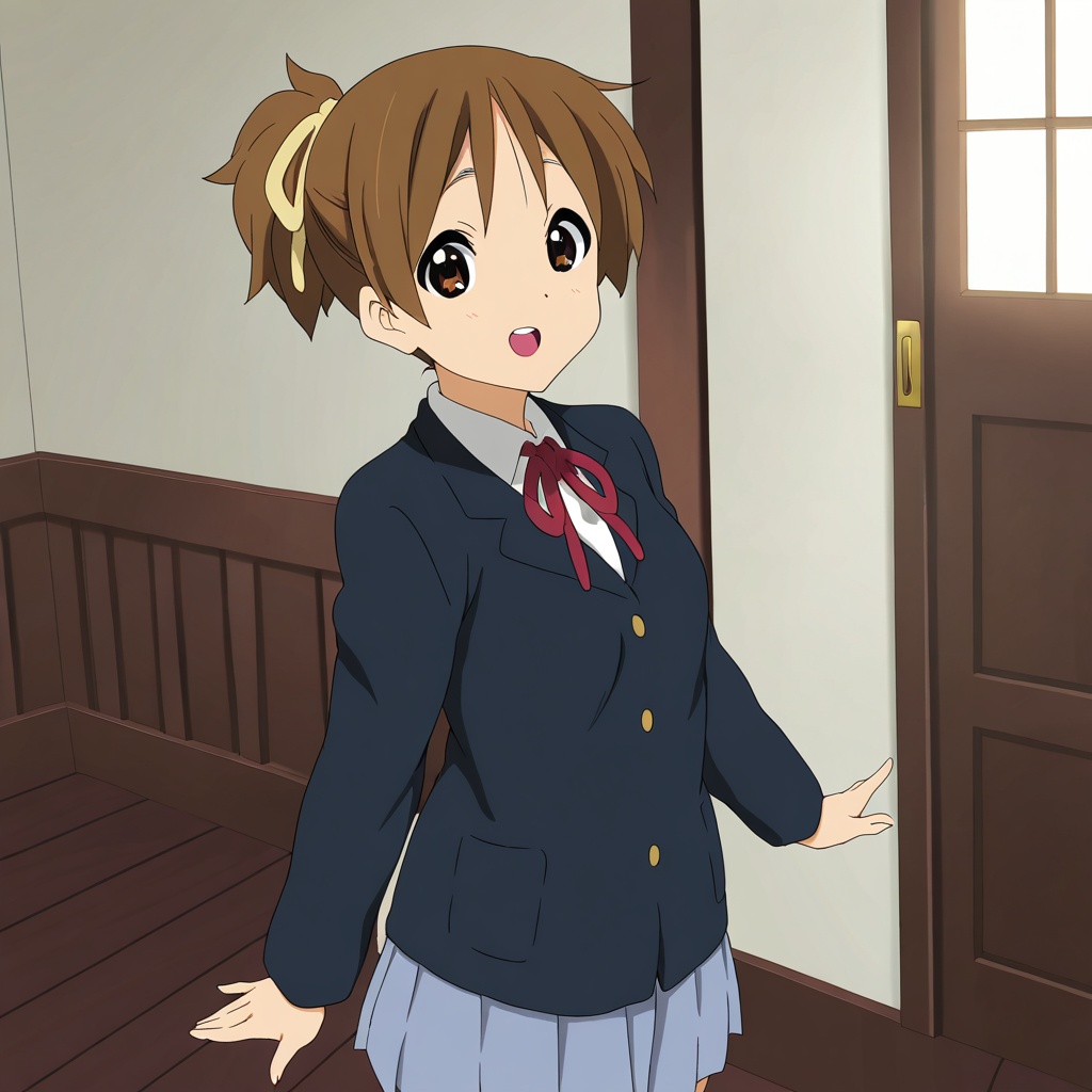 Hirasawa ui (K-ON!),  brown hair,  brown eyes on Tensor.Art