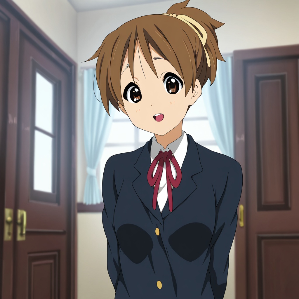 Hirasawa ui (K-ON!),  brown hair,  brown eyes on Tensor.Art