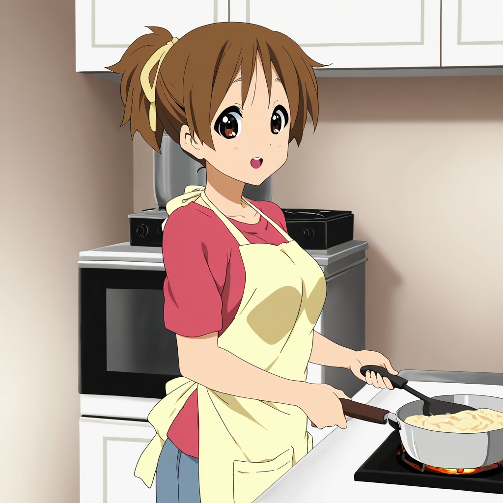 Hirasawa ui (K-ON!),  brown hair,  brown eyes on Tensor.Art