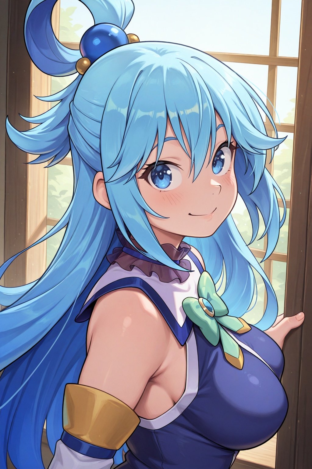 aqua_(konosuba),  1girl,  blue_hair on Tensor.Art