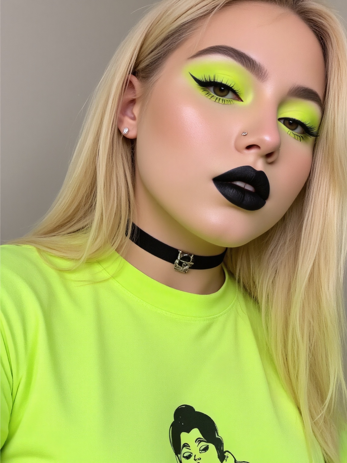 Face makeup,  glossy,  colorful blush on Tensor.Art