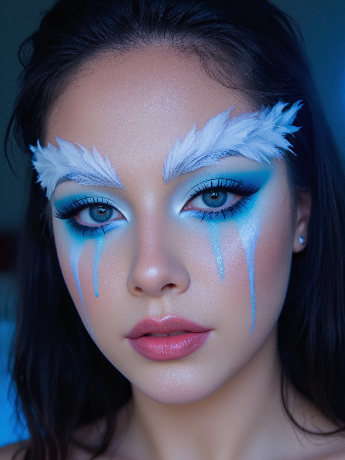 Face makeup,  glossy,  colorful blush on Tensor.Art