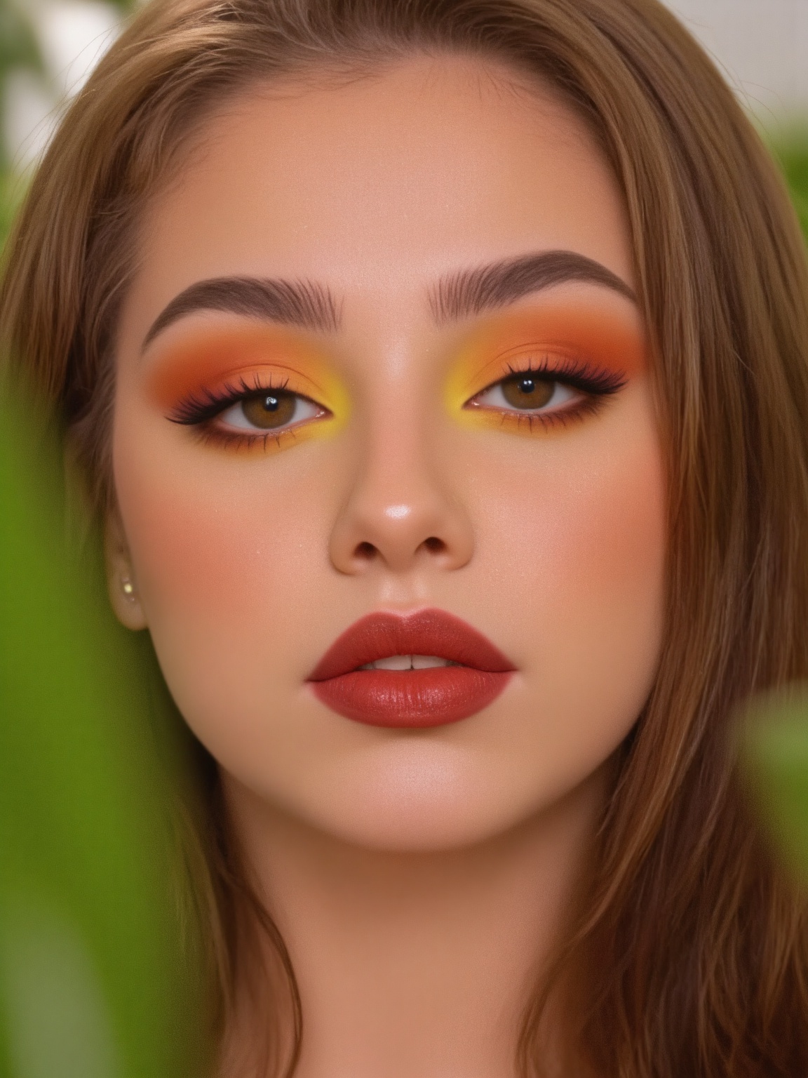 Face makeup,  glossy,  colorful blush on Tensor.Art