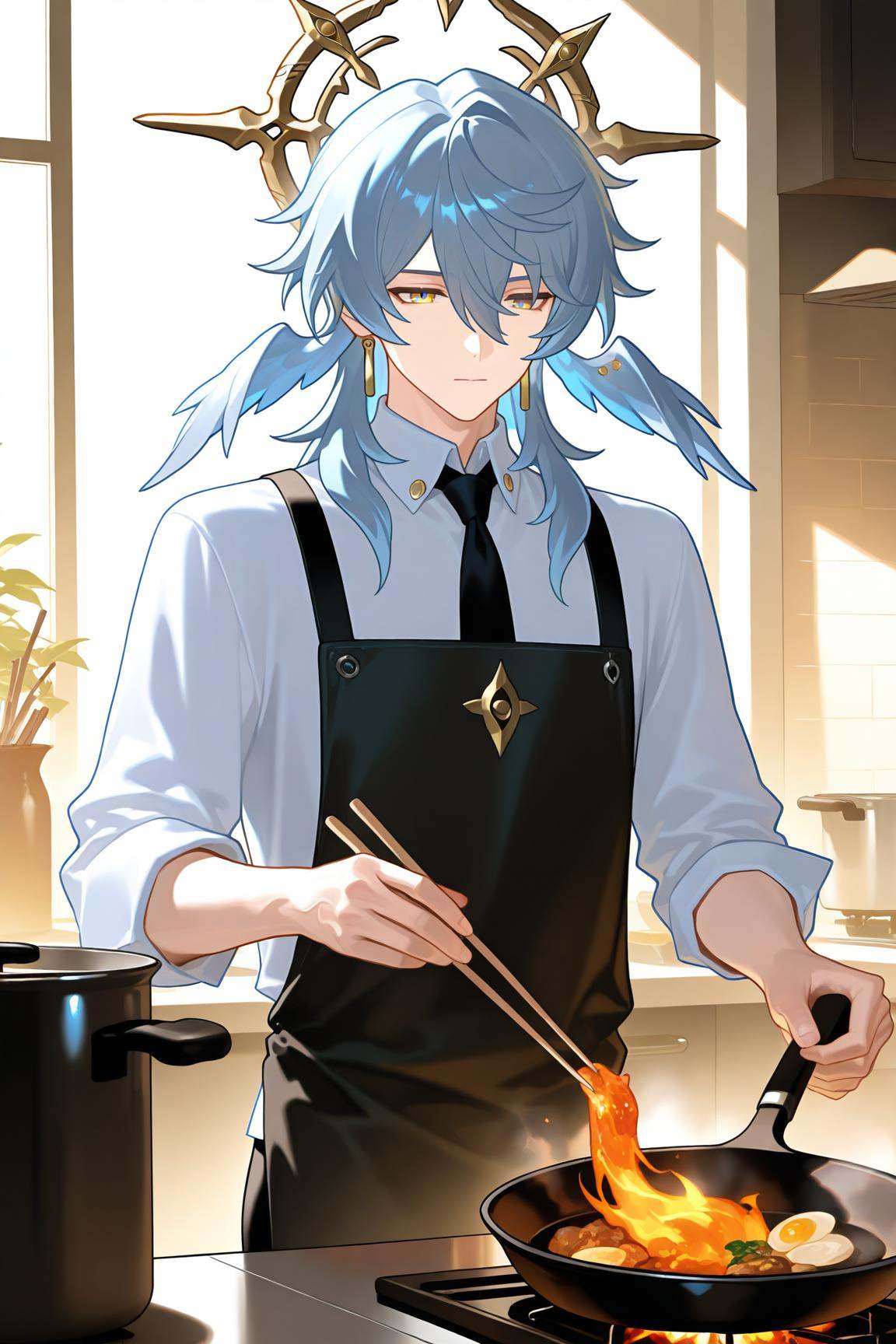 sunday \(honkai star rail\),  1boy,  male focus on Tensor.Art