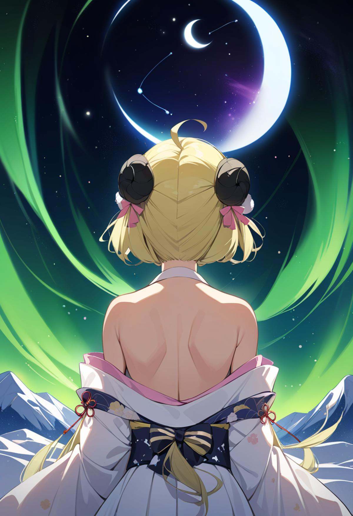 TsunomakiWatame,  long hair,  ahoge on Tensor.Art