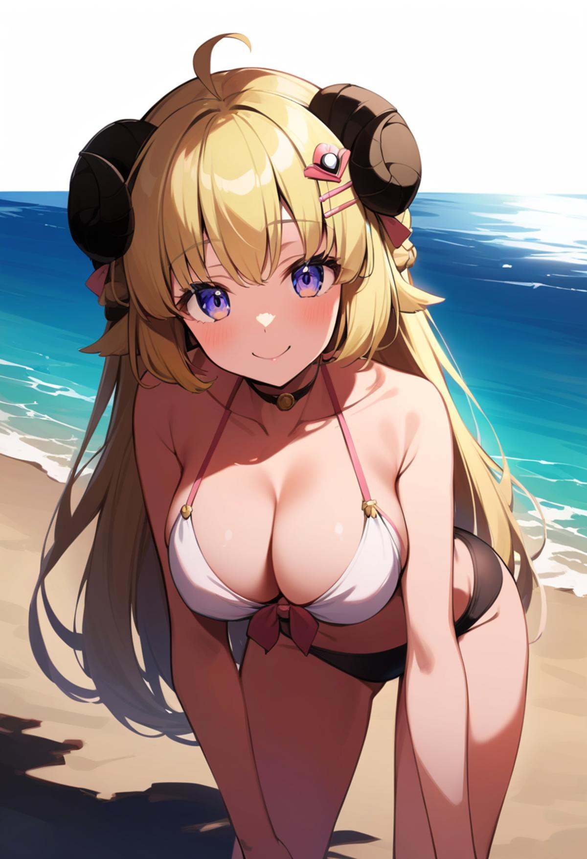 TsunomakiWatame,  long hair,  ahoge on Tensor.Art