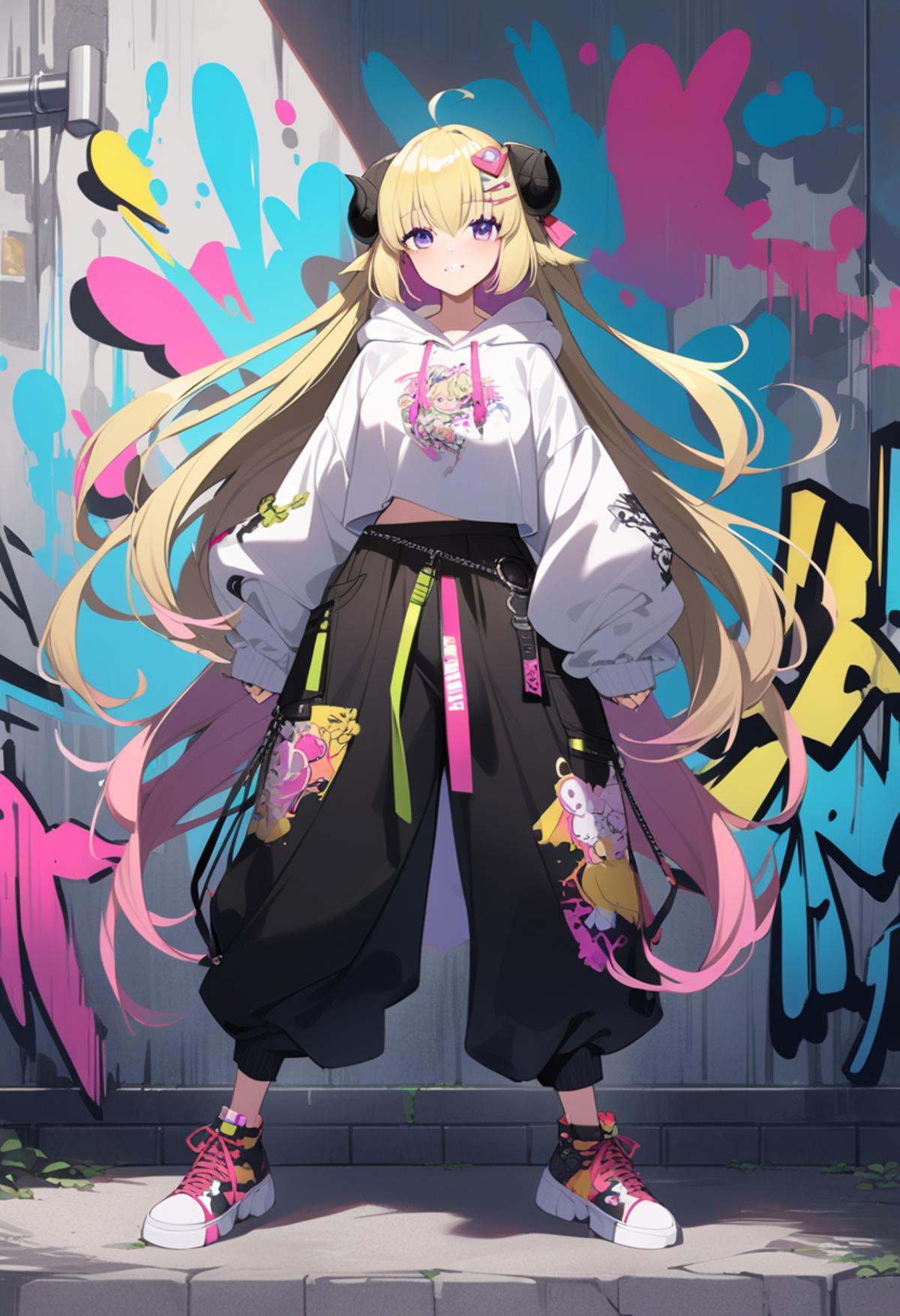 TsunomakiWatame,  long hair,  ahoge on Tensor.Art