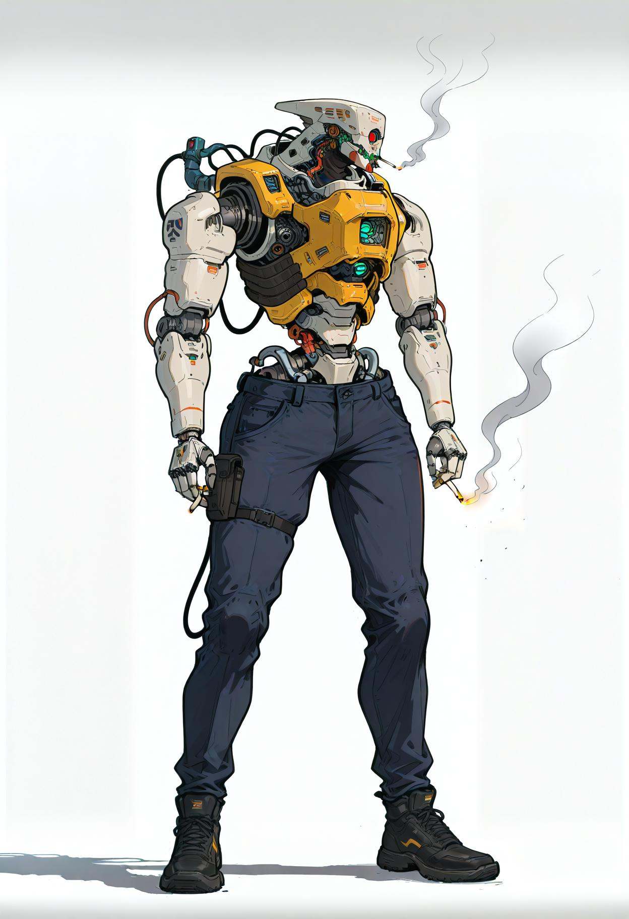 h3avyt3ch,  holding,  robot on Tensor.Art
