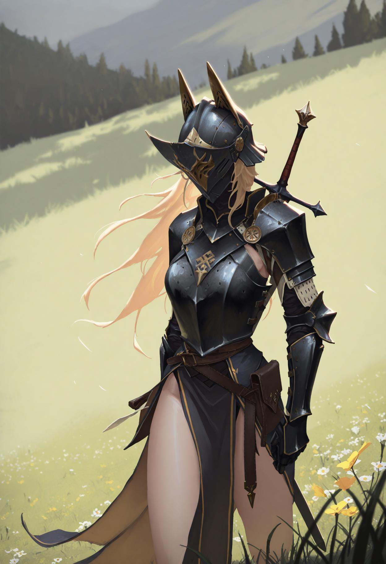 t00nfus1on,  1girl,  armor on Tensor.Art