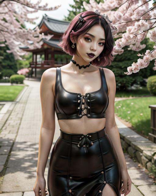 Nico,  leather (bodice,  midriff) on Tensor.Art