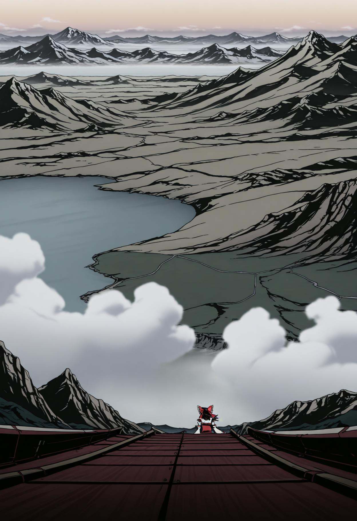 r3dl1n3,  landscape,  mountain on Tensor.Art