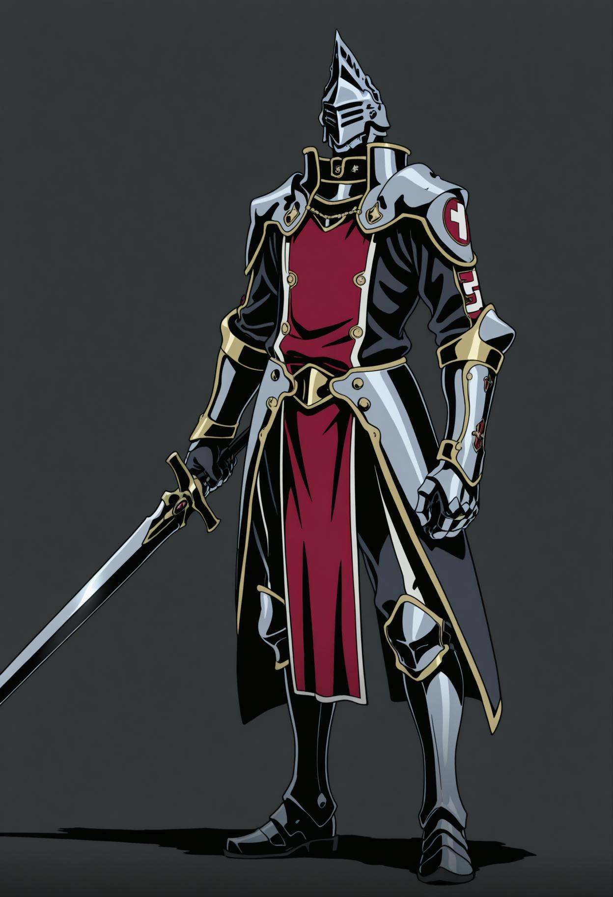 r3dl1n3,  armor,  pauldrons on Tensor.Art