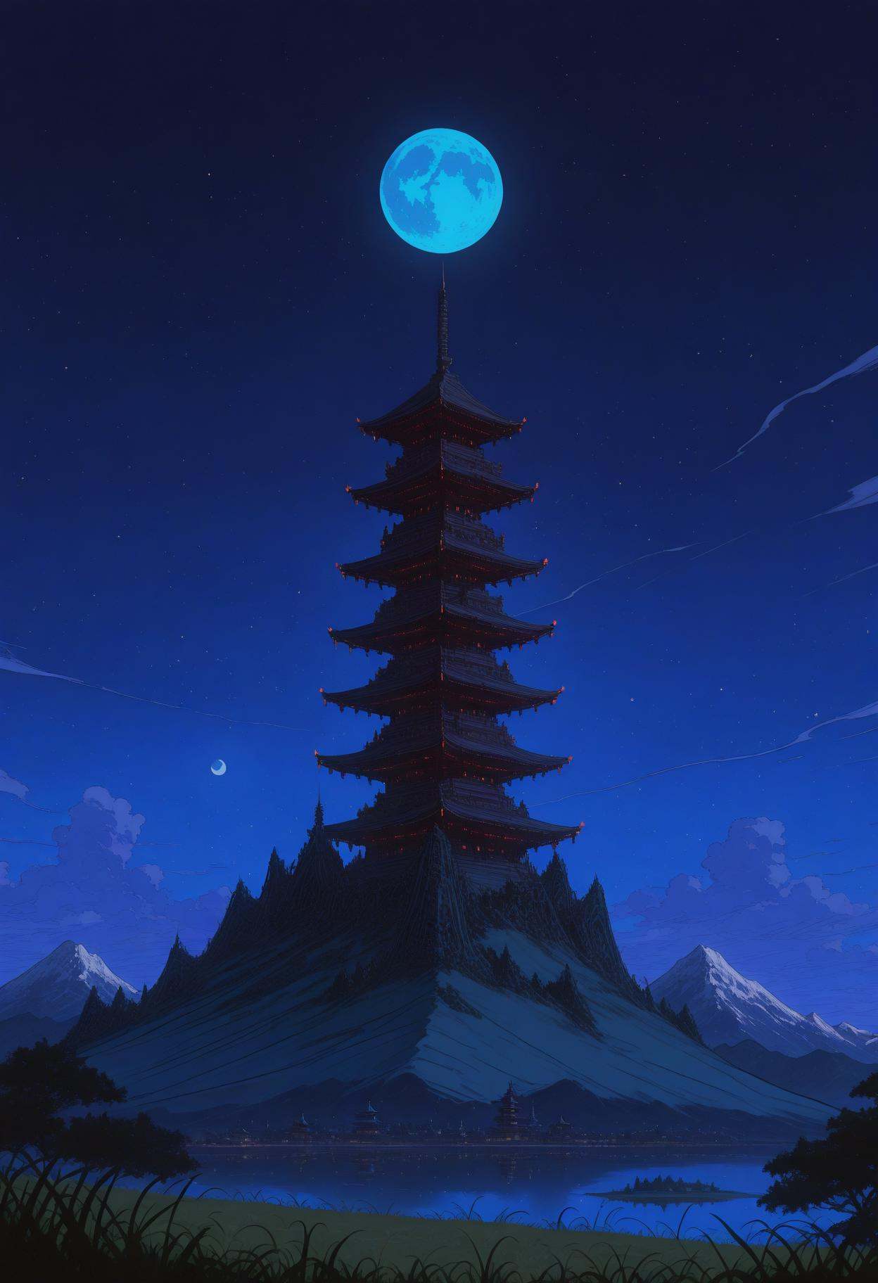 n30n01r,  glowing,  night on Tensor.Art