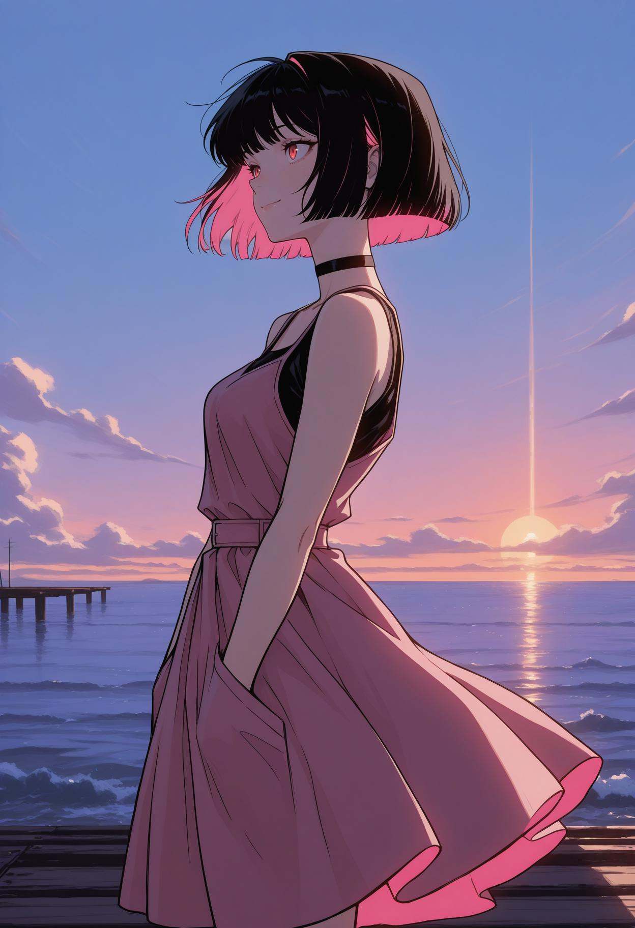 n30n01r,  glowing,  1girl on Tensor.Art