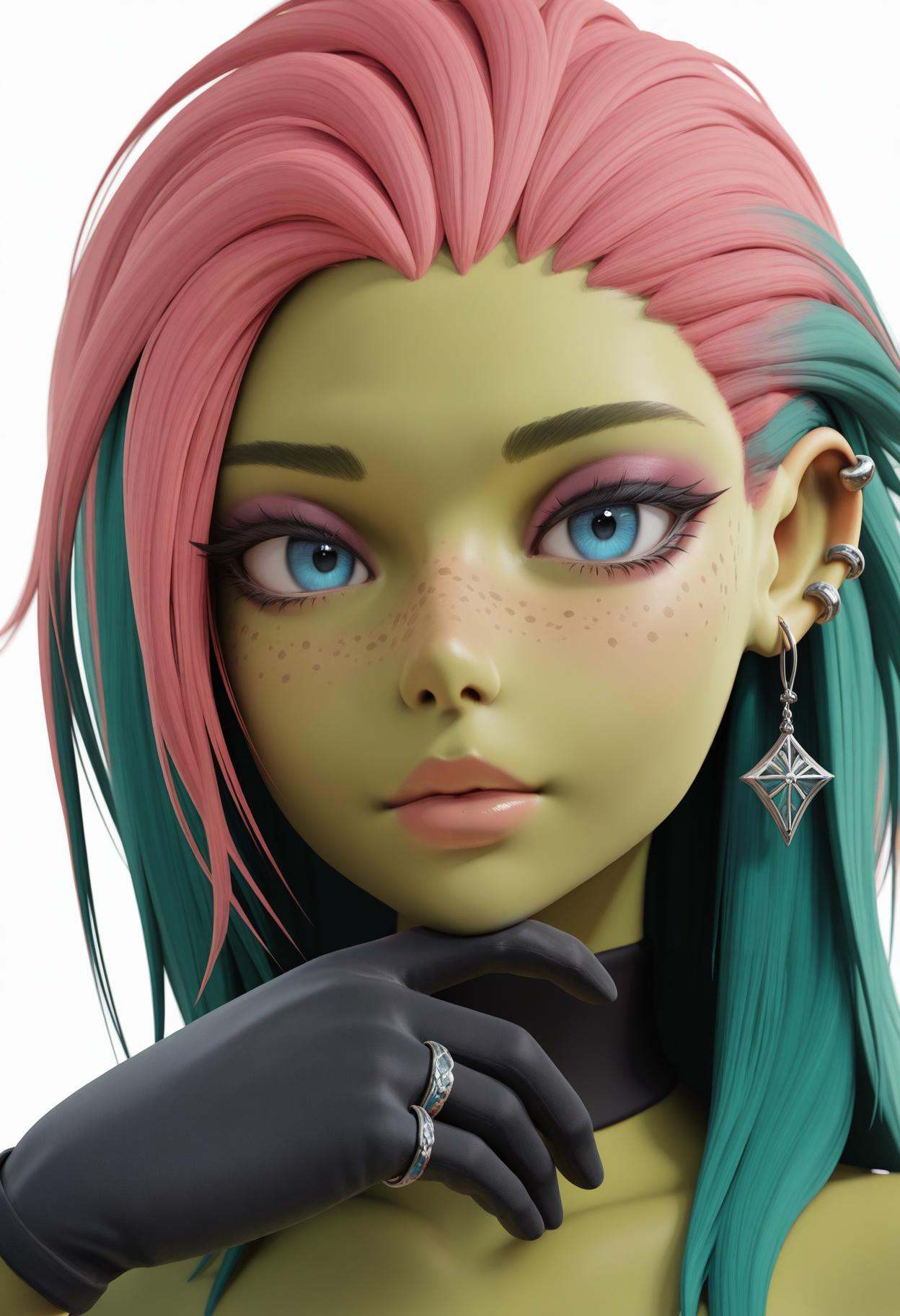 r3nd3rv3rs3,  3d,  1girl on Tensor.Art