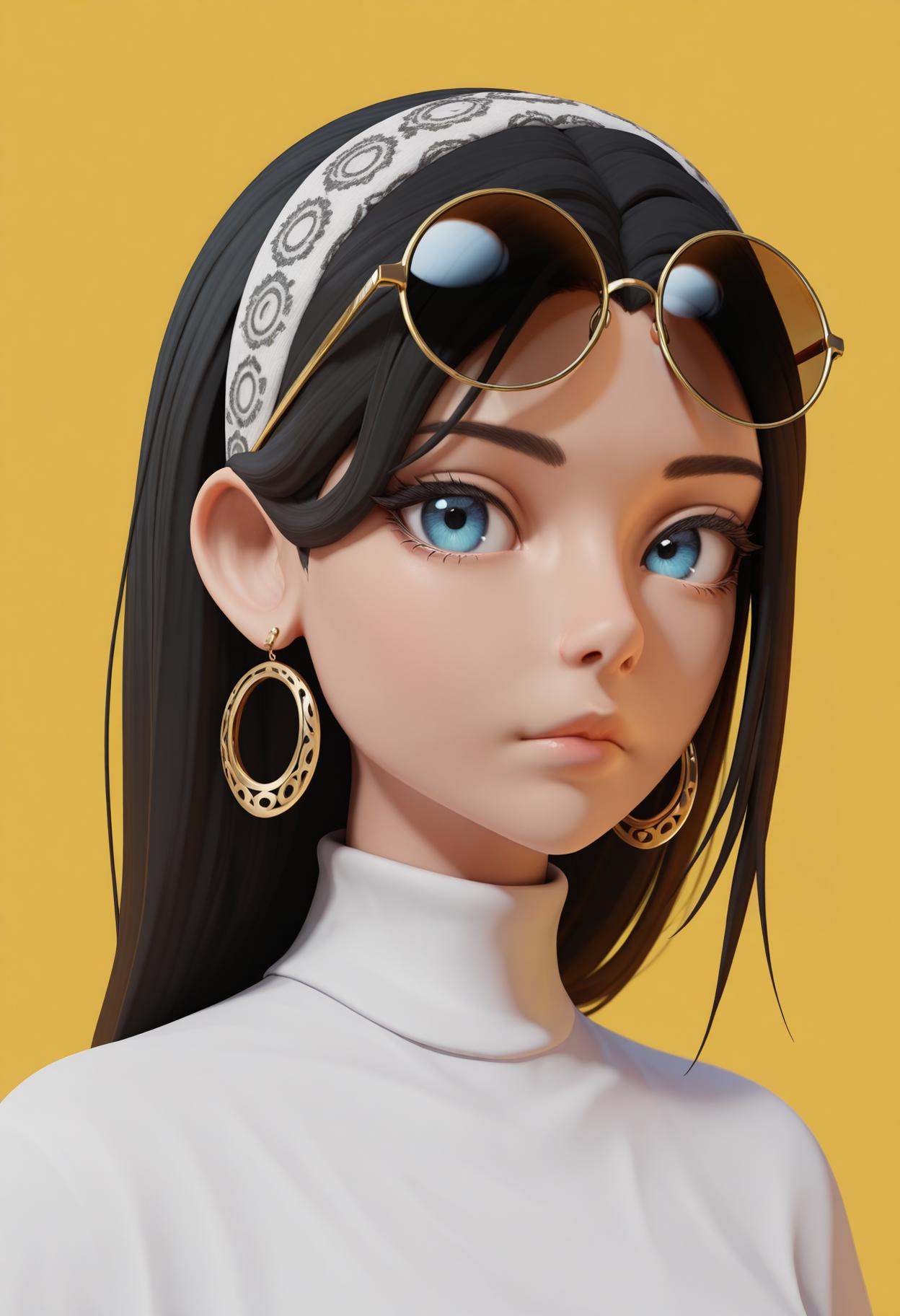 r3nd3rv3rs3,  3d,  1girl on Tensor.Art