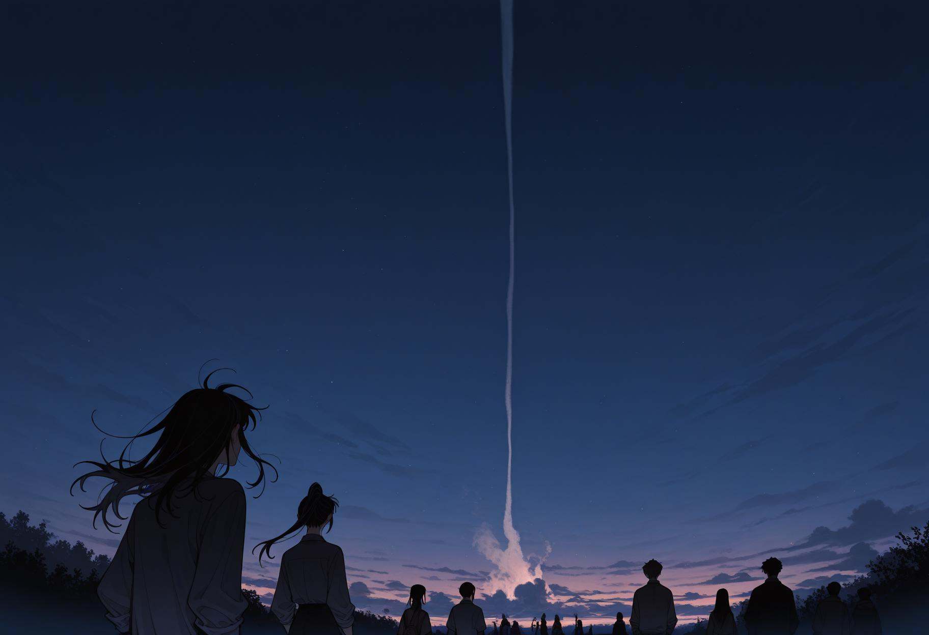 an1hu4,  smoke,  night on Tensor.Art