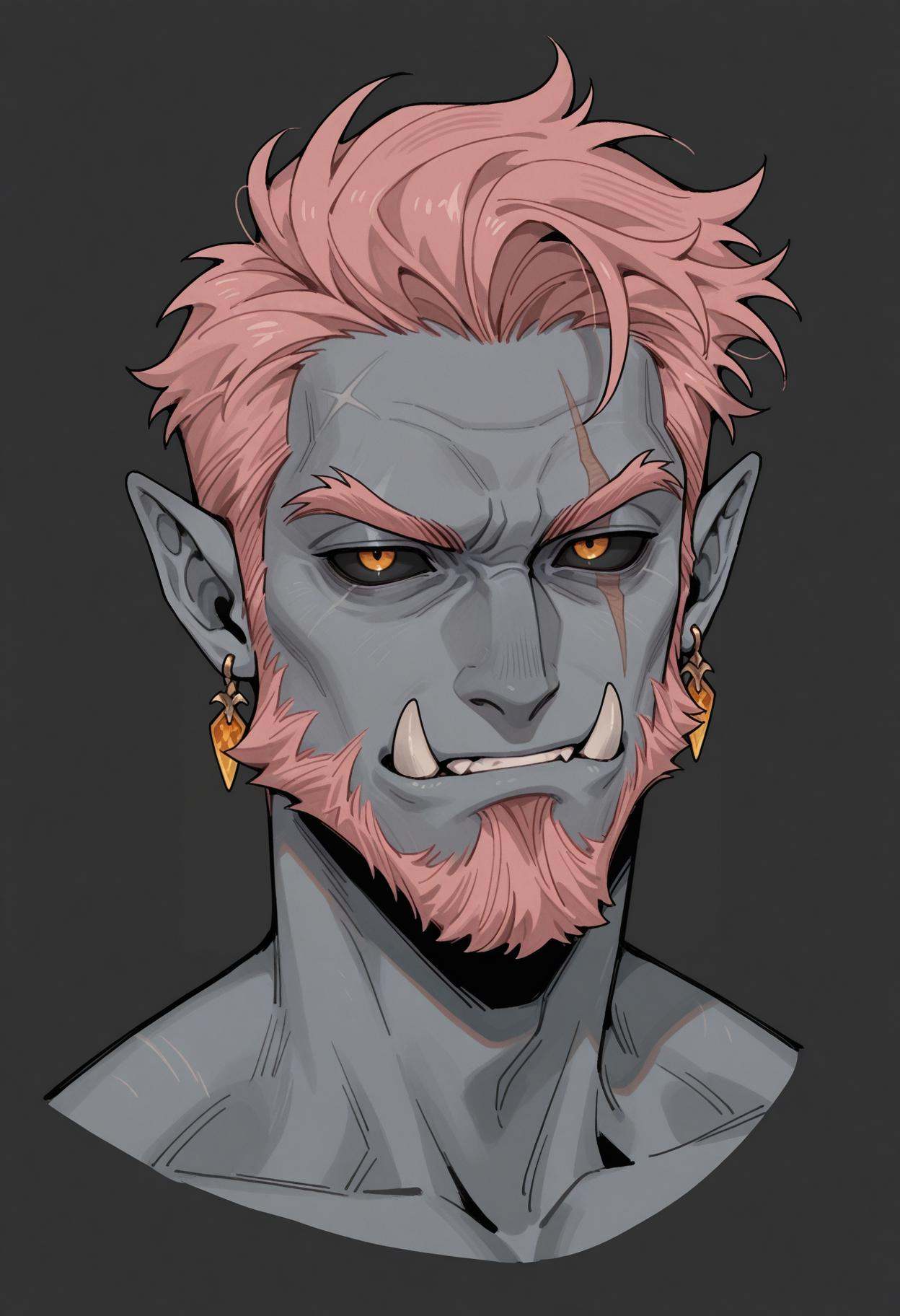 an1hu4,  1boy,  beard on Tensor.Art