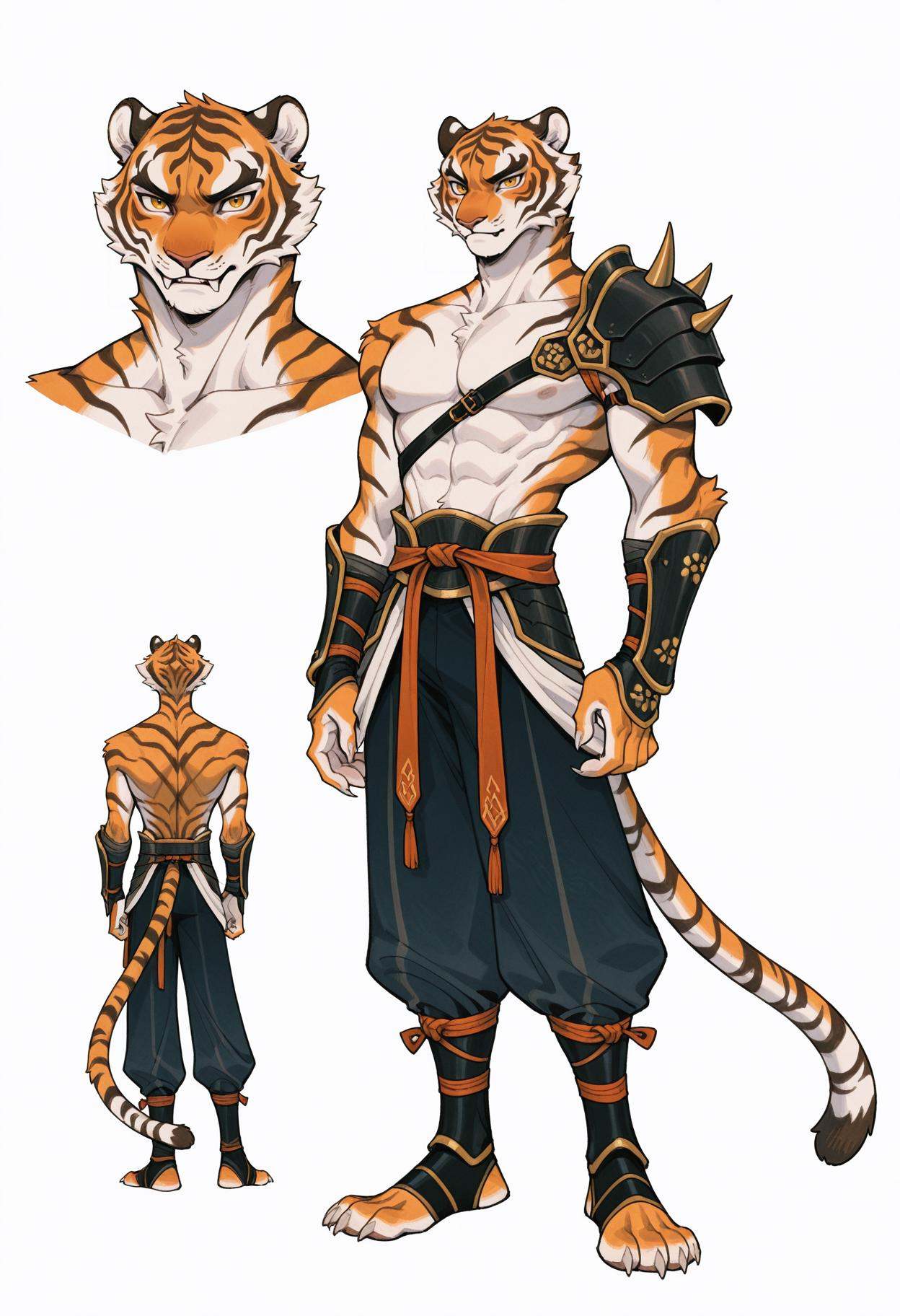 an1hu4,  furry male,  claws on Tensor.Art