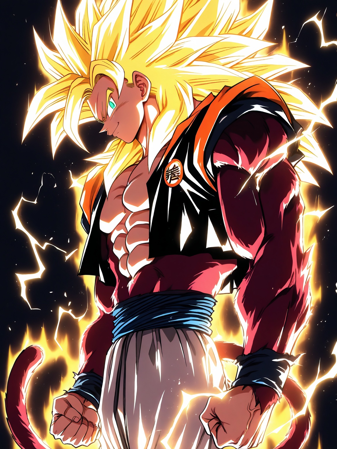 AiArtV,  Neon glow art,  Neon Anime Art on Tensor.Art