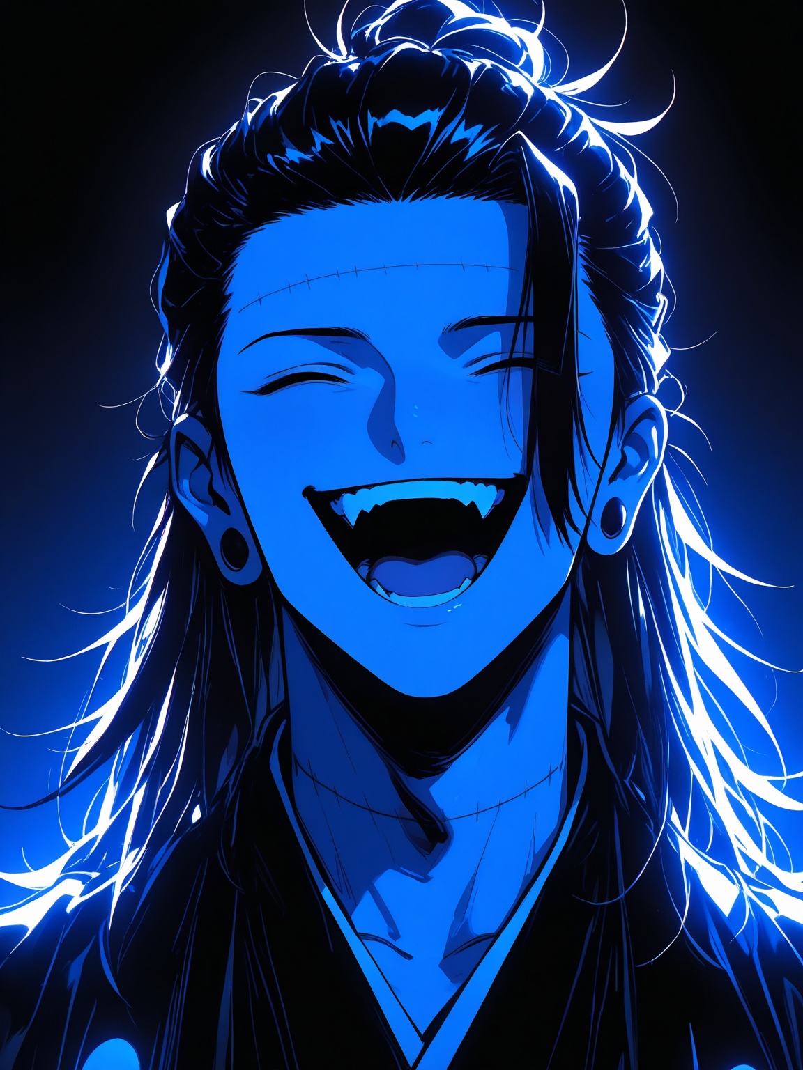 AiArtV,  Neon glow art,  Neon Anime Art on Tensor.Art