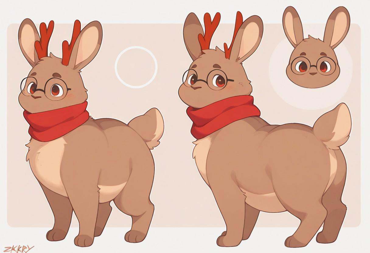 Z4ckary911,  1boy,  jackalope on Tensor.Art