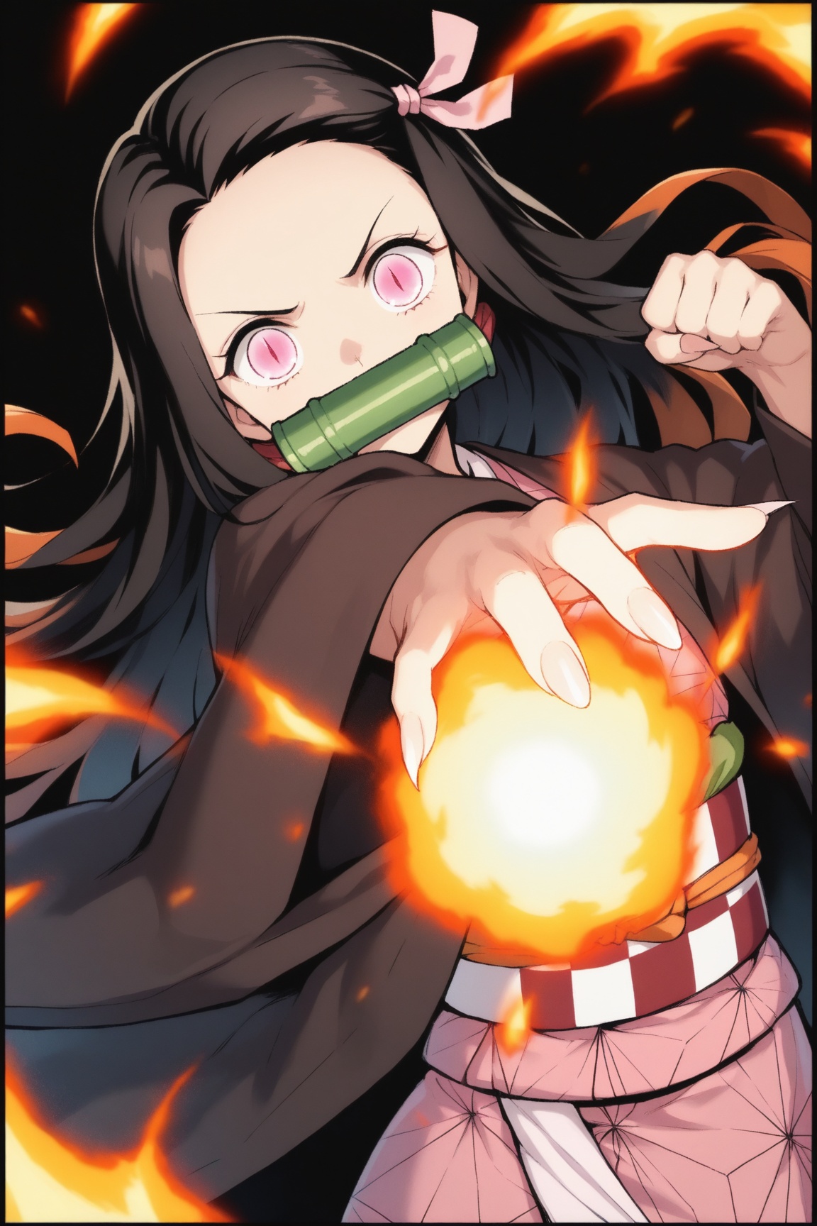 kamado nezuko,  1girl,  solo on Tensor.Art
