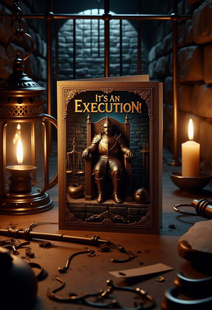 This is a detailed,  highly realistic CGI illustration with a dark,  medieval fantasy theme. The central object is a greet...