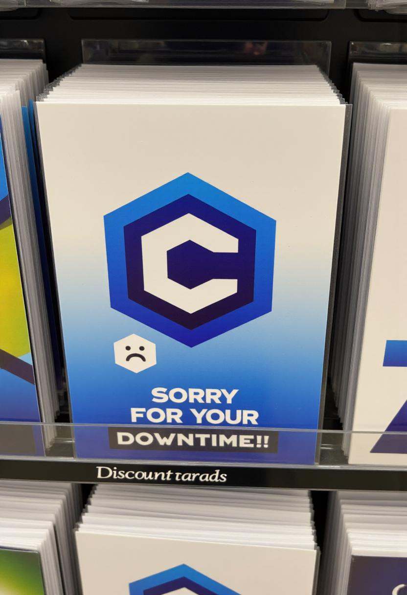 The image is a photograph of a humorous greeting card displayed on a shelf in a store. The card features a civitaiLogo wit...