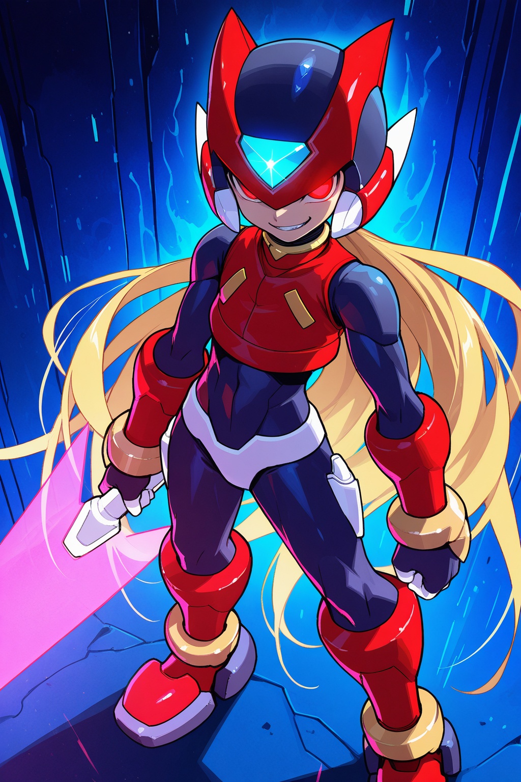 high quality,  detailed face,  rockman on Tensor.Art