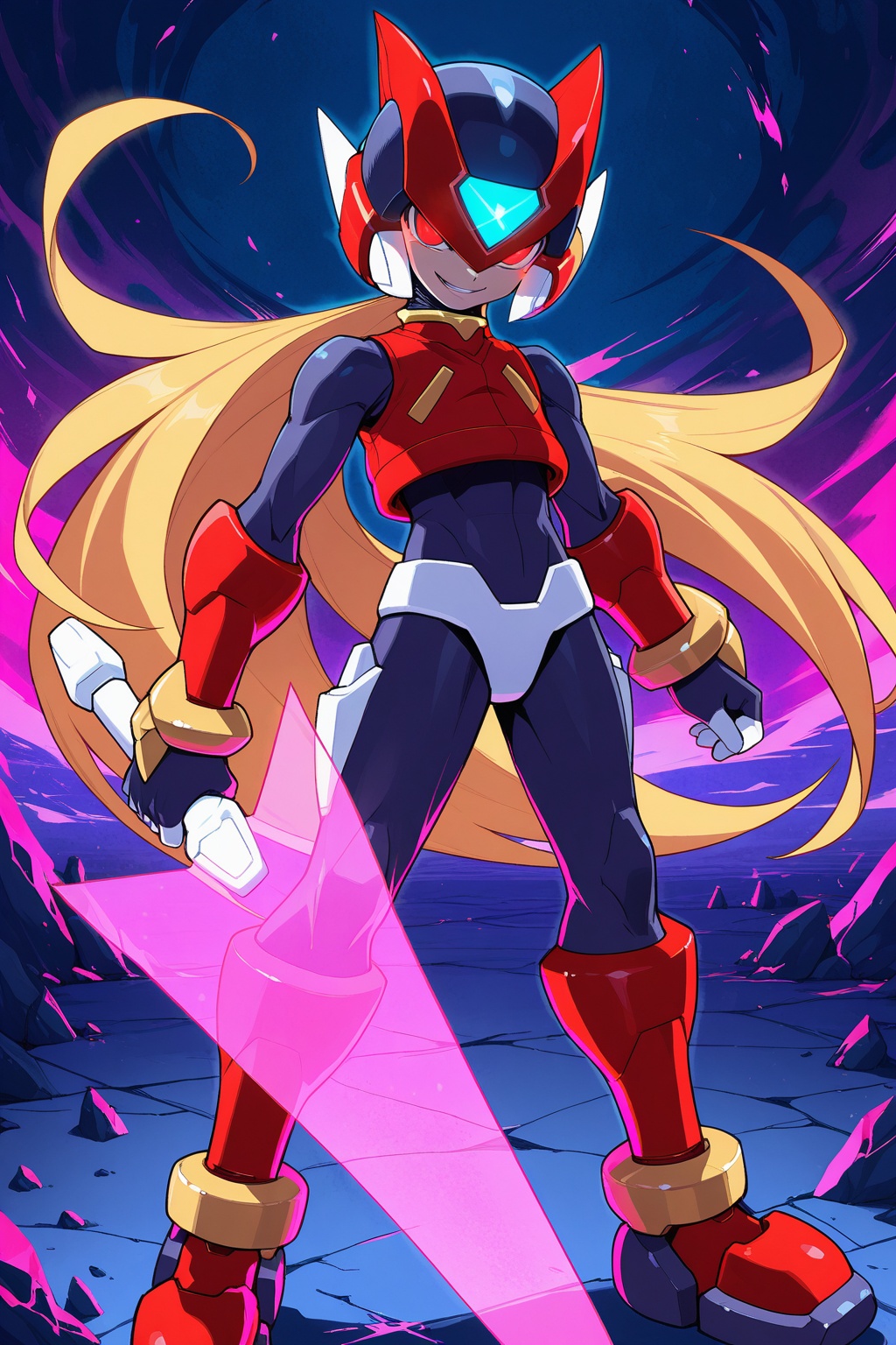 high quality,  detailed face,  rockman on Tensor.Art