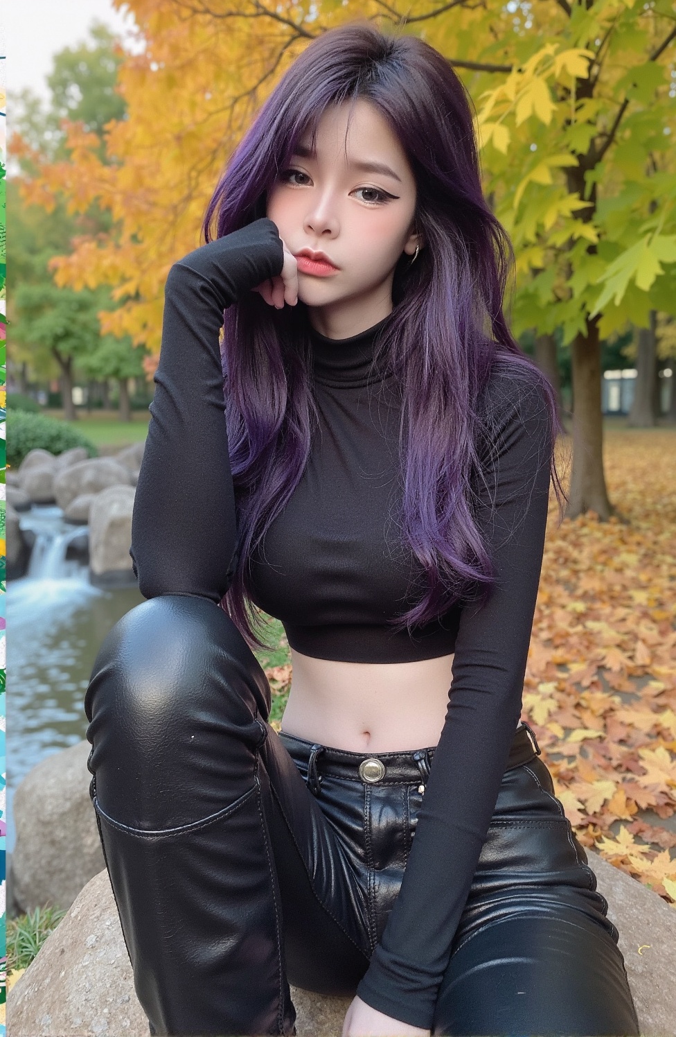 asian girl,  diandra,  high-quality half-profile photo from below of a pale on Tensor.Art