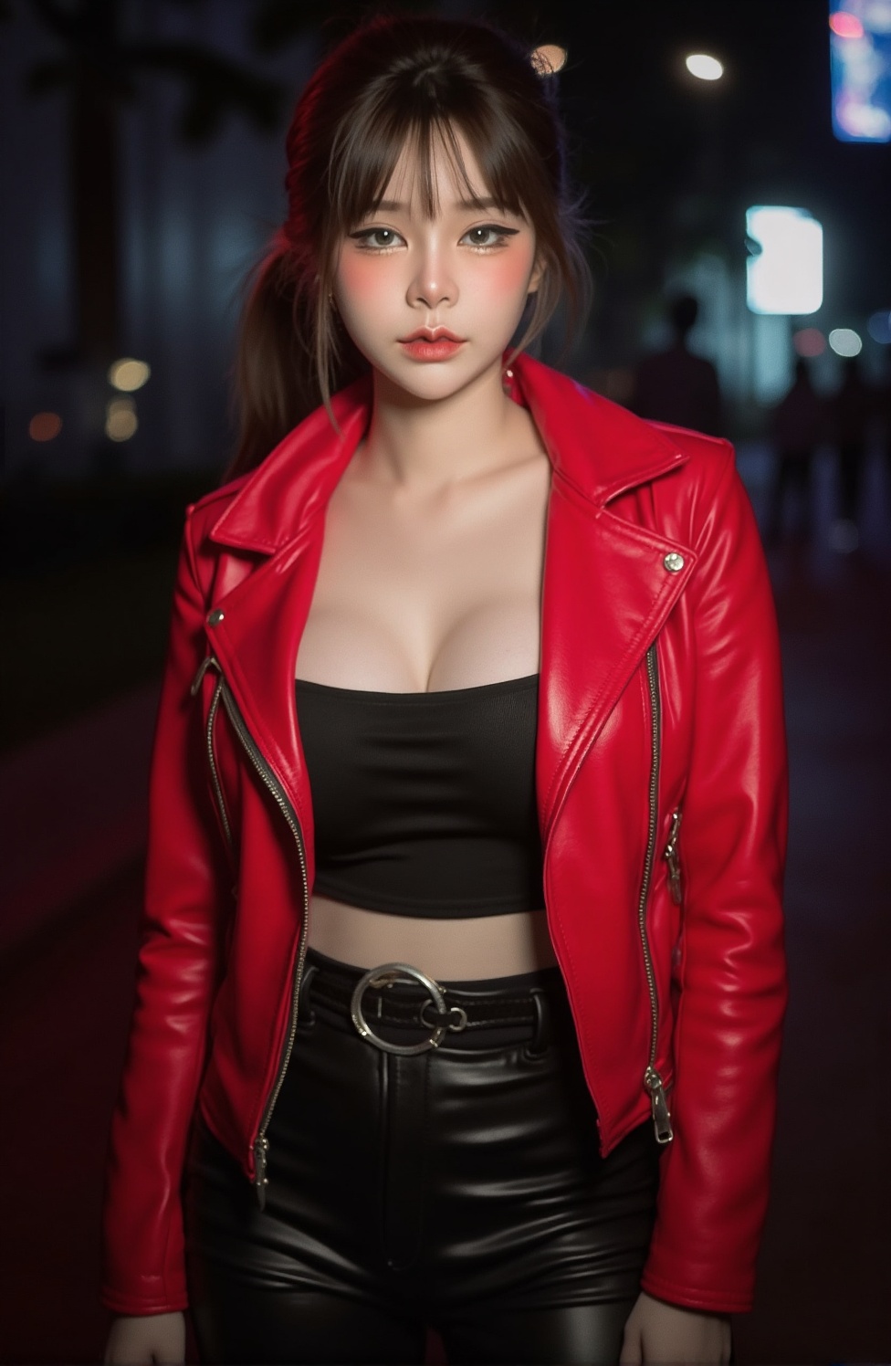 A stunning Beautiful indonesian girl 20 years old,  busty,  curvaceous figure. standing. cute face on Tensor.Art