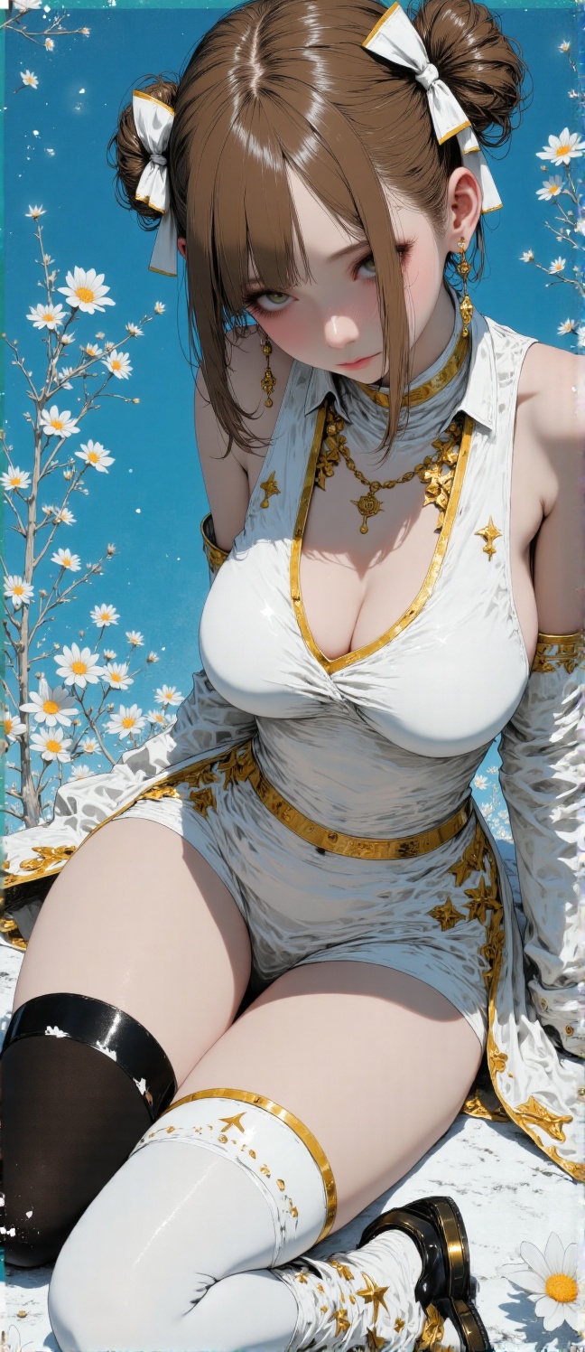 Prompt: sultry sensual korean girl,  ) Dark and atmospheric character portrait in edgy,  graffiti-style.The image depicts...