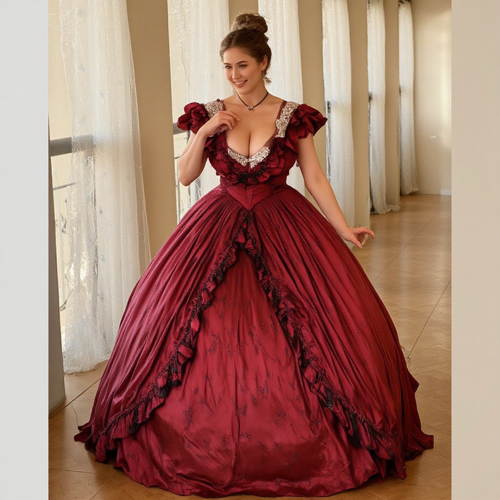 realistic photo,  portrait with head and torso,  in ballroom mansion on Tensor.Art