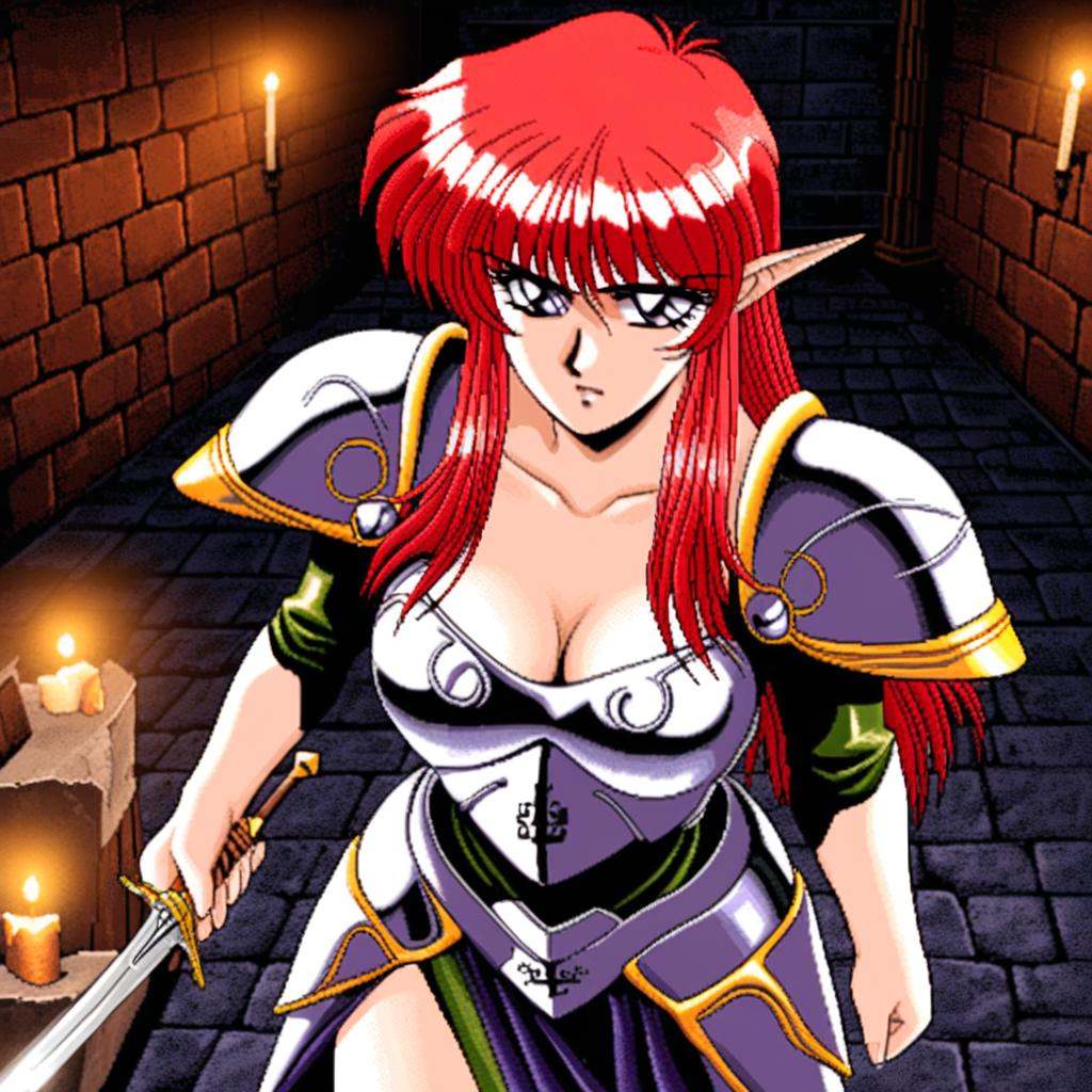 Sharron,  1990s style,  retro anime on Tensor.Art