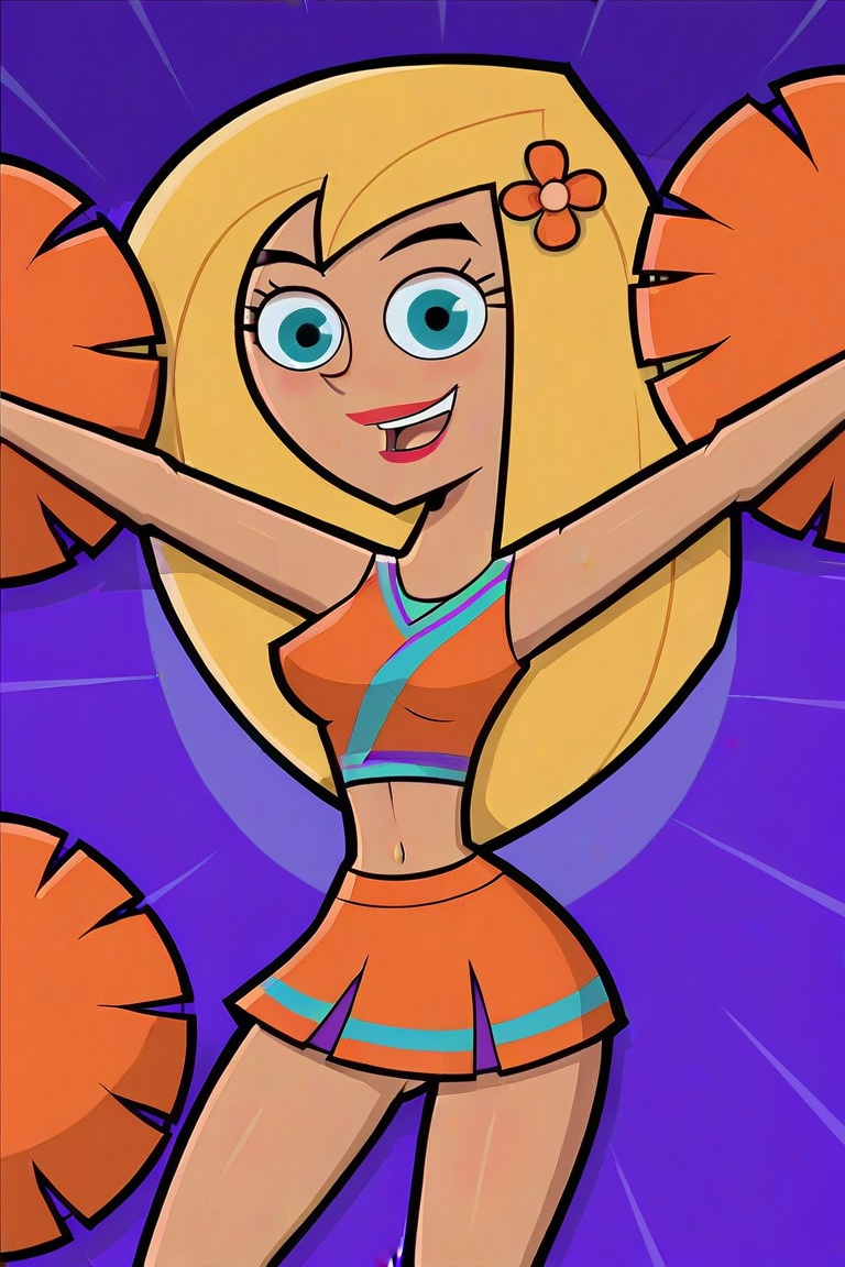 1girl,  white_background,  Star from Danny Phantom on Tensor.Art